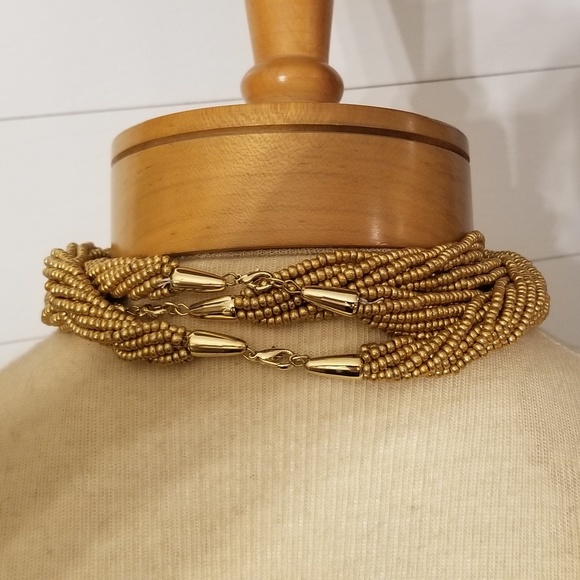 Fashion Gold Necklace & Earring Set - Picture 2 of 5